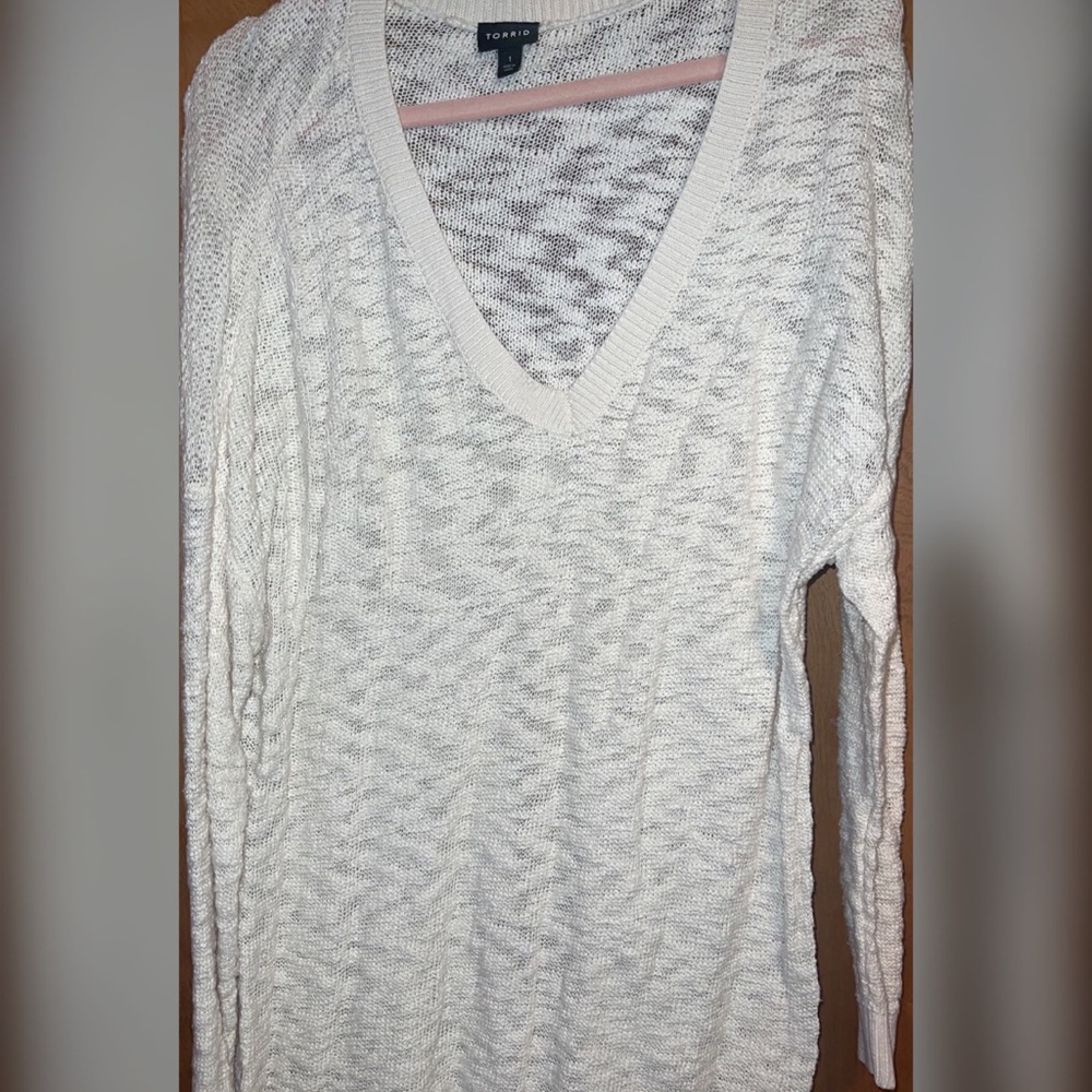 TORRID SIZE 1 off white sweater